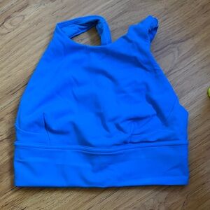 Women's Blue Halter Swim Top